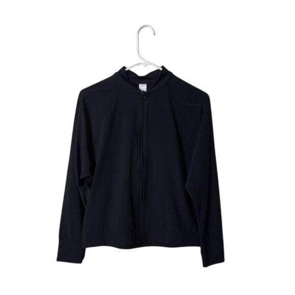 Z By Zella Kids Black Long Sleeve Perforated Jacket XL Polyester/Spandex - Picture 1 of 5